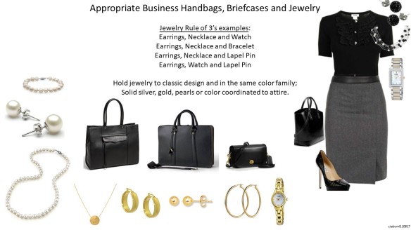 Appropriate Business Jewelry Handbags Briefcase